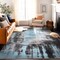 World Rug Gallery Modern Watercolor Abstract Design Area Rug 5' X 7' Blue 939BLUE5X7 - alternate 4